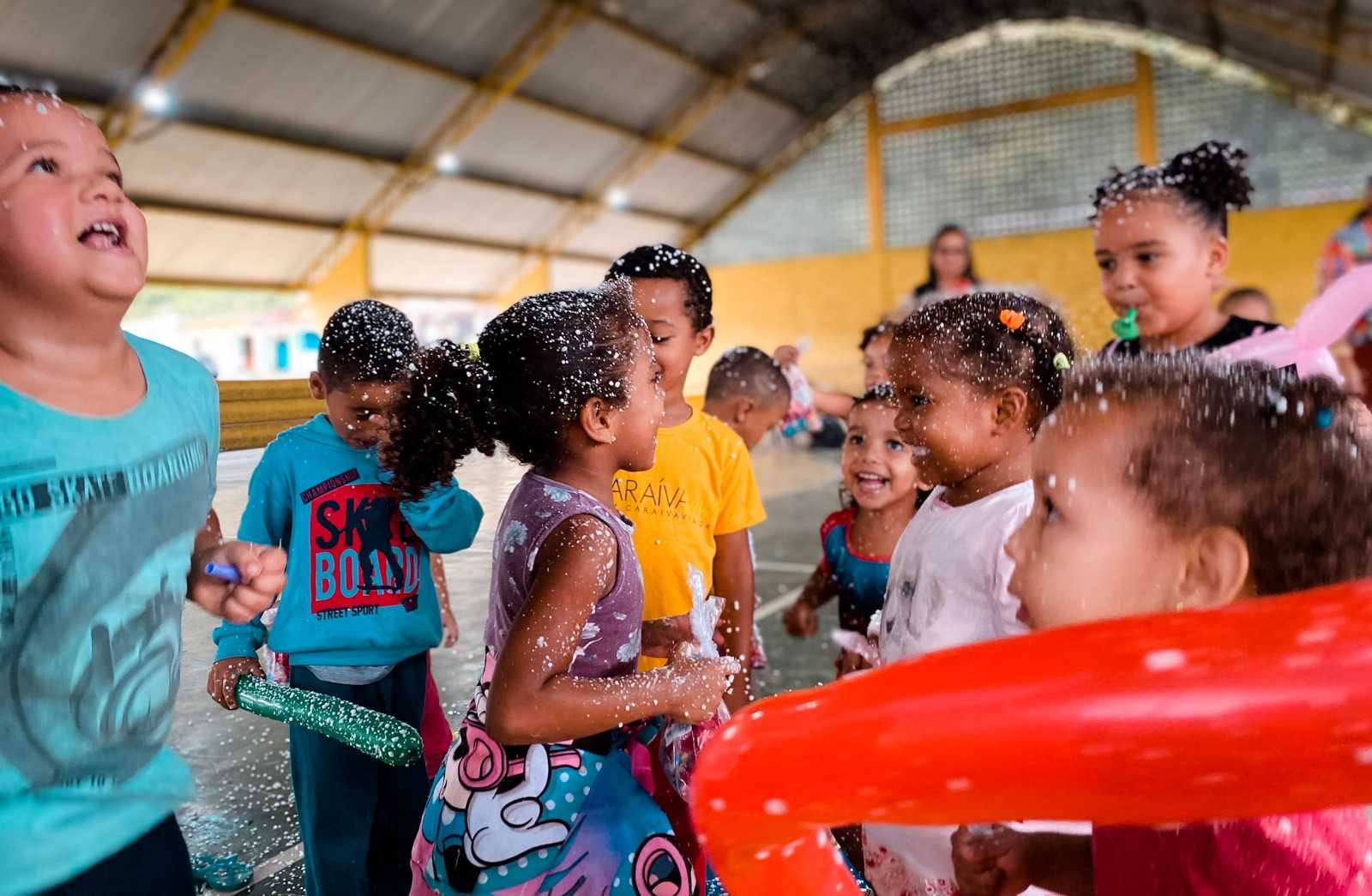 Camacã: Projeto Ruas de Lazer anima as crianças da Creche Rosalina Pinto